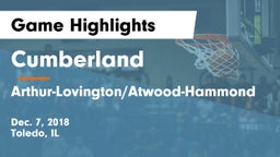 Cumberland  vs Arthur-Lovington/Atwood-Hammond  Game Highlights - Dec. 7, 2018