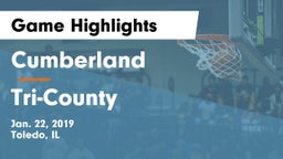 Cumberland  vs Tri-County Game Highlights - Jan. 22, 2019