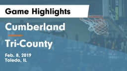 Cumberland  vs Tri-County Game Highlights - Feb. 8, 2019