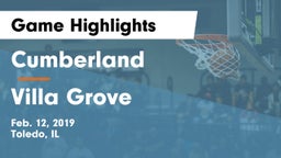 Cumberland  vs Villa Grove Game Highlights - Feb. 12, 2019