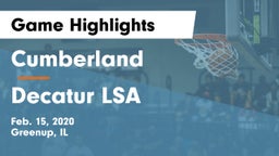 Cumberland  vs Decatur LSA Game Highlights - Feb. 15, 2020