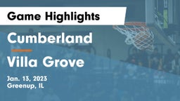 Cumberland  vs Villa Grove  Game Highlights - Jan. 13, 2023