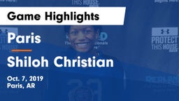 Paris  vs Shiloh Christian  Game Highlights - Oct. 7, 2019