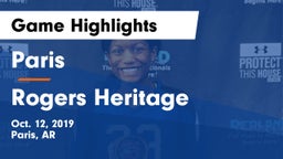Paris  vs Rogers Heritage  Game Highlights - Oct. 12, 2019