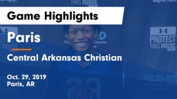 Paris  vs Central Arkansas Christian  Game Highlights - Oct. 29, 2019