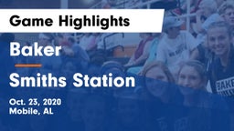 Baker  vs Smiths Station  Game Highlights - Oct. 23, 2020