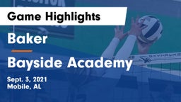 Baker  vs Bayside Academy  Game Highlights - Sept. 3, 2021