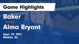 Baker  vs Alma Bryant  Game Highlights - Sept. 22, 2021