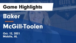 Baker  vs McGill-Toolen  Game Highlights - Oct. 12, 2021