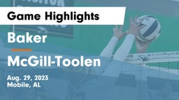 Baker  vs McGill-Toolen  Game Highlights - Aug. 29, 2023