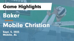 Baker  vs Mobile Christian  Game Highlights - Sept. 5, 2023