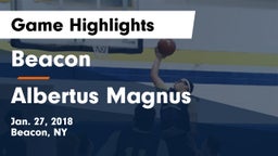 Beacon  vs Albertus Magnus Game Highlights - Jan. 27, 2018