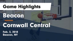 Beacon  vs Cornwall Central  Game Highlights - Feb. 3, 2018