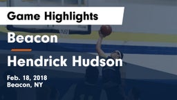 Beacon  vs Hendrick Hudson  Game Highlights - Feb. 18, 2018