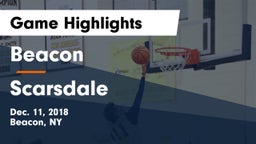 Beacon  vs Scarsdale  Game Highlights - Dec. 11, 2018