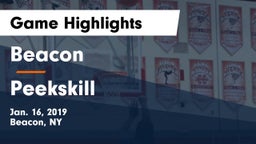 Beacon  vs Peekskill  Game Highlights - Jan. 16, 2019