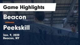 Beacon  vs Peekskill  Game Highlights - Jan. 9, 2020