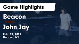 Beacon  vs John Jay  Game Highlights - Feb. 23, 2021