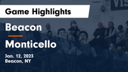Beacon  vs Monticello  Game Highlights - Jan. 12, 2023