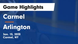 Carmel  vs Arlington  Game Highlights - Jan. 15, 2020