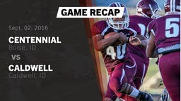 Recap: Centennial  vs. Caldwell  2016