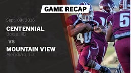 Recap: Centennial  vs. Mountain View  2016