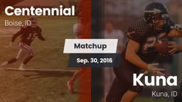 Matchup: Centennial High vs. Kuna  2016