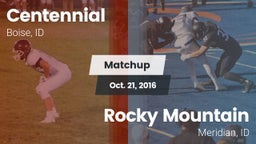 Matchup: Centennial High vs. Rocky Mountain  2016