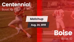 Matchup: Centennial High vs. Boise  2018