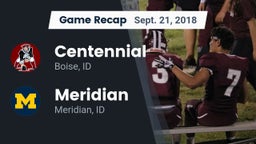 Recap: Centennial  vs. Meridian  2018