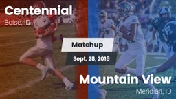 Matchup: Centennial High vs. Mountain View  2018