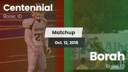 Matchup: Centennial High vs. Borah  2018