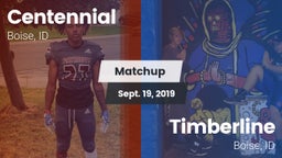 Matchup: Centennial High vs. Timberline  2019