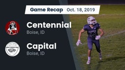 Recap: Centennial  vs. Capital  2019