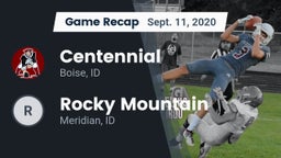 Recap: Centennial  vs. Rocky Mountain  2020