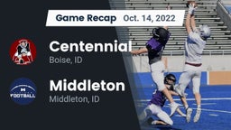 Recap: Centennial  vs. Middleton  2022