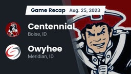 Recap: Centennial  vs. Owyhee  2023
