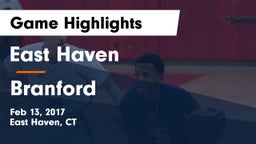 East Haven  vs Branford  Game Highlights - Feb 13, 2017