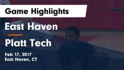 East Haven  vs Platt Tech Game Highlights - Feb 17, 2017