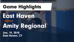 East Haven  vs Amity Regional  Game Highlights - Jan. 19, 2018