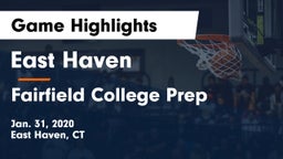 East Haven  vs Fairfield College Prep  Game Highlights - Jan. 31, 2020