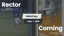 Matchup: Rector  vs. Corning  2018