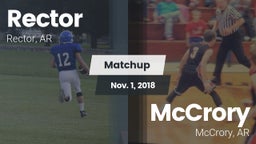 Matchup: Rector  vs. McCrory  2018