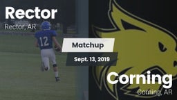 Matchup: Rector  vs. Corning  2019