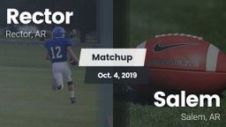 Matchup: Rector  vs. Salem  2019