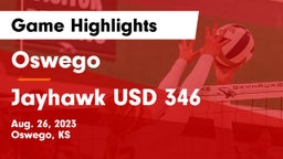 Oswego  vs Jayhawk USD 346 Game Highlights - Aug. 26, 2023