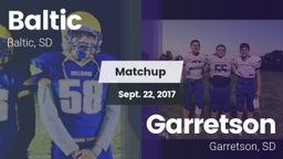 Matchup: Baltic  vs. Garretson  2017