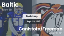 Matchup: Baltic  vs. Canistota/Freeman  2017