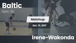 Matchup: Baltic  vs. Irene-Wakonda 2017