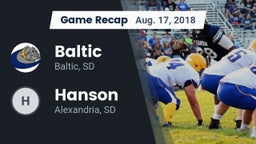 Recap: Baltic  vs. Hanson  2018